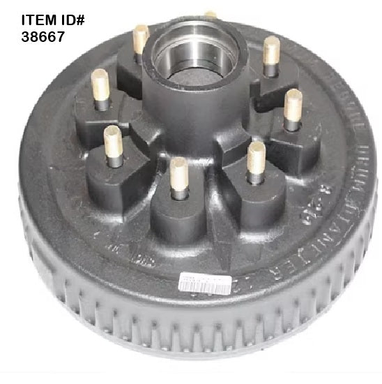 Item ID 38667 , 008-219-13 HUB DRUM ONLY 7K GREASE 8 ON 6.5 0.5625 (9/16") STUD