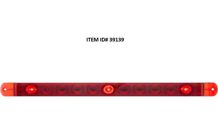 Item ID 39139 , MCL-78 RB  LIGHT BAR TRIPLE ID LED