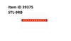 Item ID 39375 , STL-9RB LIGHT STOP TURN TAIL 5.0 SQUARE BOLT ON LEFT RED W/SIDE MARKER