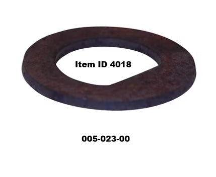 Item ID 4018 , 005-023-00 Spindle D-Washer, 1" ID x 1.67" OD, For 3,300 Lbs and 6,000 Lbs Axles
