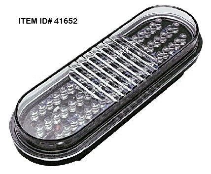 Item ID 41652, L16-0204 LIGHT UTILITY 6.5 X 2.25 OVAL CLEAR LED