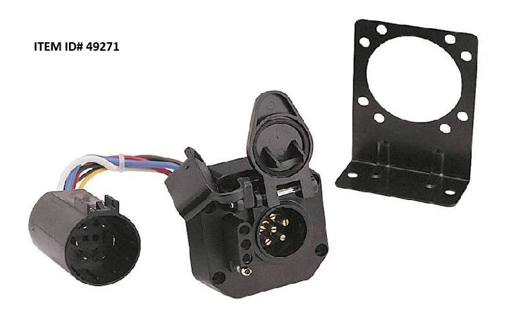 Item ID 49271 , 1236 CONNECTOR PLUG 6 POLE ROUND
