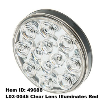 Item ID 49686 ,T10-RR00-1  LIGHT BAR STOP/TURN/TAIL LIGHT LED LOW PROFILE - RED