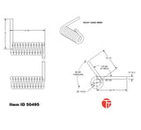 Item ID 50495 , 50495 rev A   (1357-4004 OLD) SPRING TORSION RAMP LIFT BT H/TD 20K - DPSAR