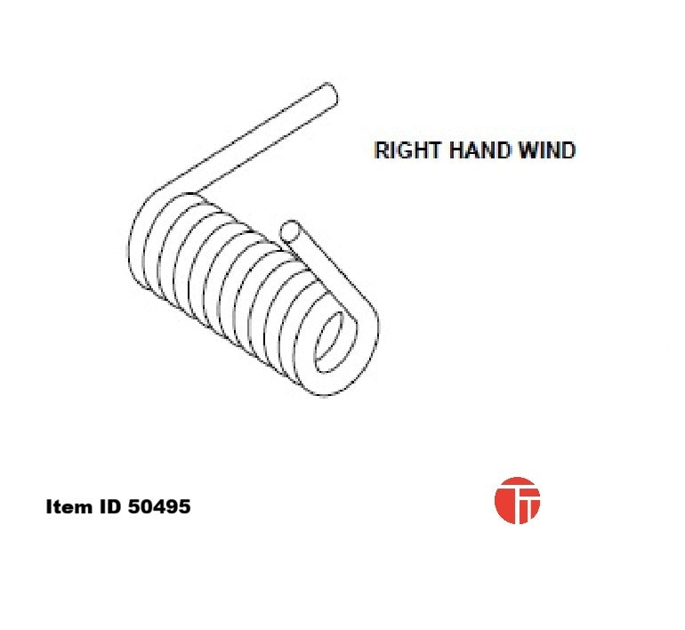 Item ID 50495 , 50495 rev A   (1357-4004 OLD) SPRING TORSION RAMP LIFT BT H/TD 20K - DPSAR