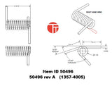 Item ID 50496 , DENDOFF 50496 rev A   (1357-4005) Spring Torsion Ramp Lift Ground H/TD 20K-DPSAR
