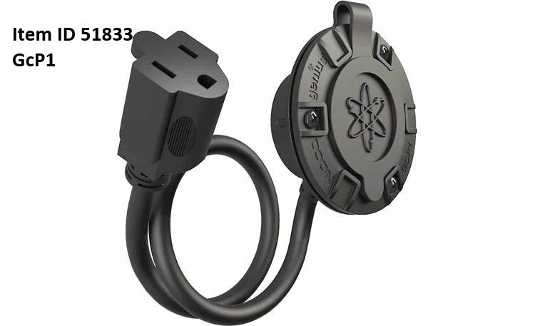 Item ID 51833 , GCP1 RECEPTICLE FEED THRU BLADE FLANGE MOUNT FOR NOCO GEN MINI 1 CHARGER