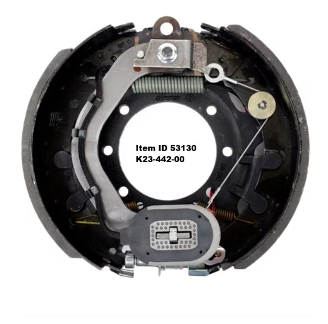 Item ID 53130 , K23-442-00  Dexter 12,000 lbs Per Pair Capacity (6,000 lbs Each) 12-1/4" x 5" Nev-R-Adjust® Electric Drum Trailer Brake, Left Side, 7-Bolt Mount