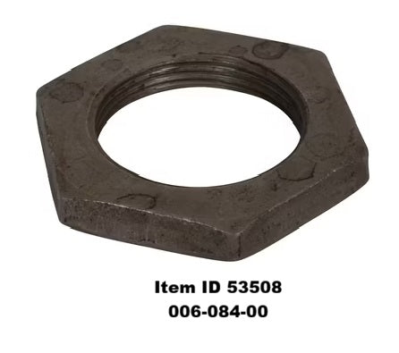 Item ID 53508 , 006-084-00 pindle Nut, Hex Nut 1-3/4"-12 - Low Profile, Fine Threads , Jam Nut Style, For use on 10,000 Lbs - 16,000 Lbs Axles &nbsp;