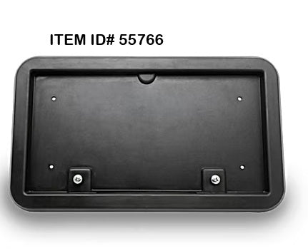 Item ID 55766 , 1M-V-8 LICENSE PLATE FRAME W/LIGHT 8.25 X 14.0 SURFACE MOUNT PLASTIC