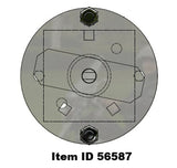 Item ID 56587 , 56587 KIT - SPARE TIRE CARRIER 8 0N 6.5 HIBOY GN  w/ MOUNTING HARDWARE - BLACK