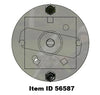 Item ID 56587 , 56587 KIT - SPARE TIRE CARRIER 8 0N 6.5 HIBOY GN  w/ MOUNTING HARDWARE - BLACK