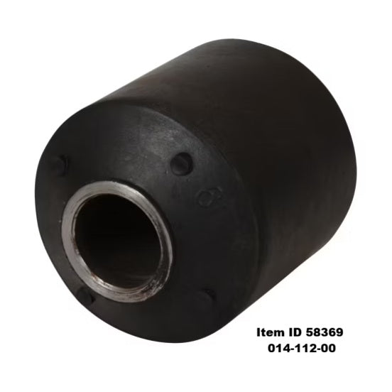 Item ID 58369 , 014-112-00 Dexter Rubber Bushing, Sleeved Rubber &amp; Steel 3/4" ID, 2" OD, 2 5/8" Long.