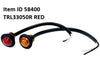 Item ID 58400 ,  TRL33050R LIGHT CLEARANCE 0.75 DIA. P2-RATED ROUND LED RED LENS w/GROMMET