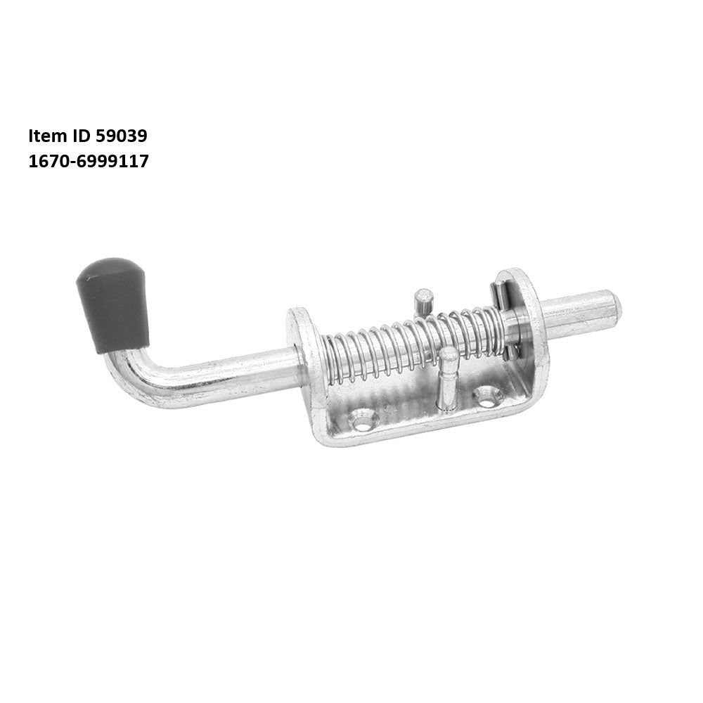 Item ID 59039 , 167-6999117 Spring Bolt Latch, Zinc