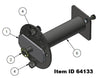 Item ID 64133 , 64133 KIT - SPARE TIRE CARRIER 8 0N 6.5 DGN DUAL HSS HORIZONTAL 9.44 HG w/ MOUNTING HARDWARE - BLACK