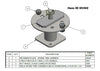 Item ID 65302 ,  65302 KIT - SPARE TIRE CARRIER 8 0N 6.5 HIBOY HORIZONTAL 4.3125 HG w/ MOUNTING HARDWARE - BLACK