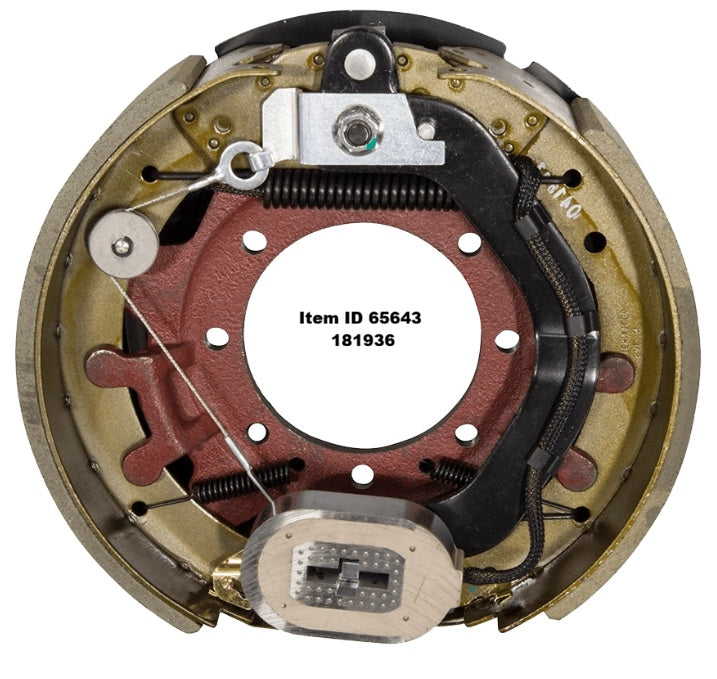 Item ID 65643 , 81936 Lippert Forward Self-Adjusting Trailer Brake Assembly - 12-1/4" x 3-3/8" Brake Size, 7- Bolt, 10,000-lb. Axles, Right (Passenger) Side