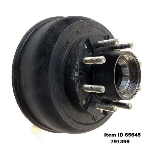 Item ID 65645 , 791399 Lippert Brake Drum Hub Assembly for 10,000-lb. Axle - 8 on 6.5", 5/8" Stud