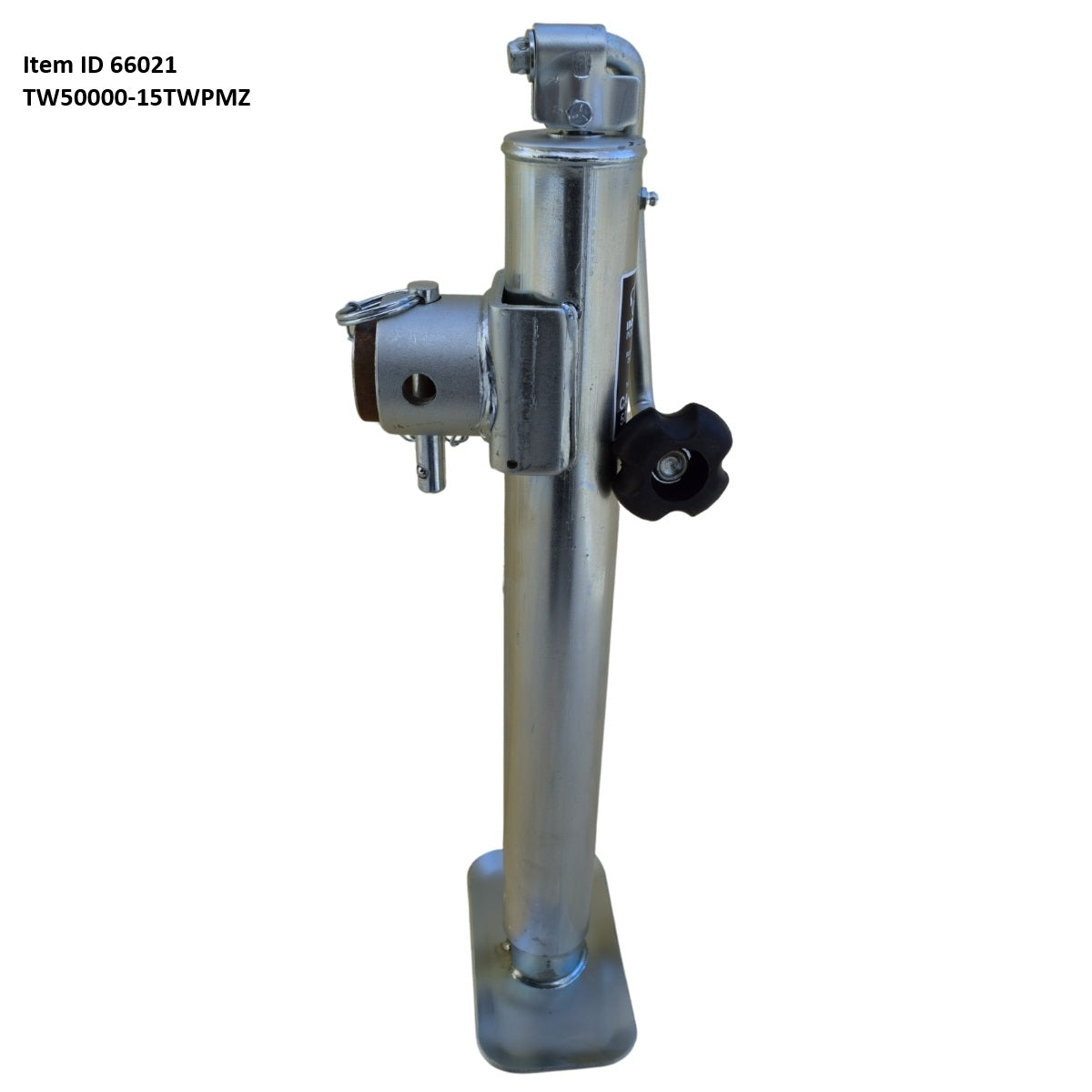 Item Id 66021 , IW5000-15TWPMZ Jack Topwind Pipe Mount 5000# 15.0 Lift 14.7" Bracket