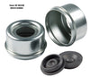 Item ID 66346 , 2023134662 Lippert Standard Press-In Dust Cap with Rubber Plug - 2.45" Diameter, 5,200 to 6,000-lb. Axles, Super Lube (2-Pack)