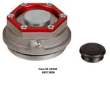 Item ID 66348 , 85373928 Lippert Premium Threaded Dust Cap with Rubber Plug & O-Ring - 2-7/8" Diameter, 8,000-lb. Axles, Oil Lube