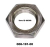 Item ID 66369 , 006-191-00 Spindle Nut, Hex Nut 1"-14 - Low Profile, Jam Nut Style, Fits After 2002 - BT8 - #42 Spindle - 2K - 8k  E-Z Lube Axles