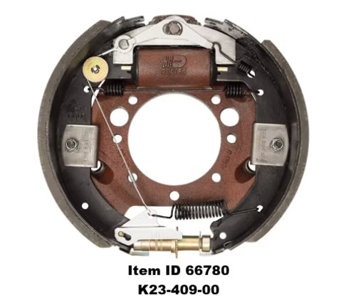 Item ID 66780 , K23-409-00 Self-Adjust Duo-Servo Brake, 12,000 lb, 12-1/4" x 5", Right