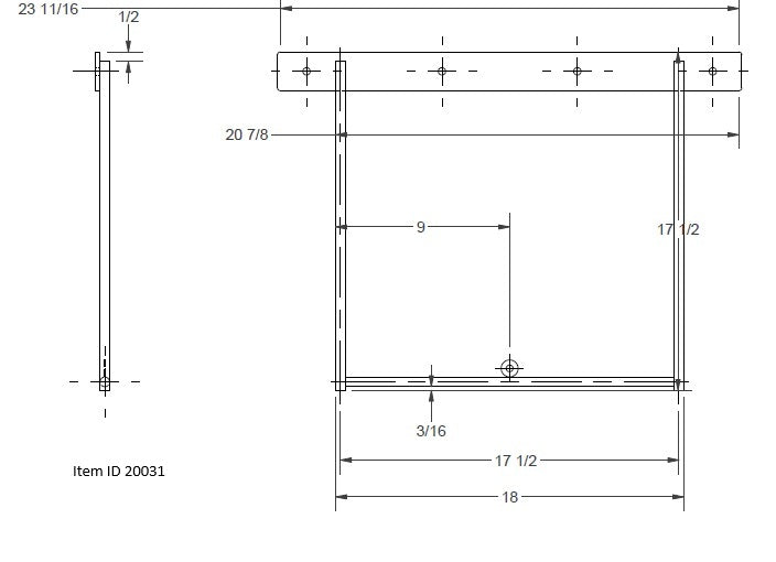 Item ID 20031 ,  Mud Flap Bracket Anti Sail