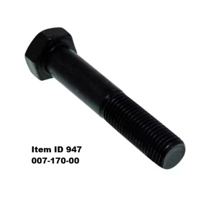 Item ID 947 , 007-170-00 1.125"-7 6" GR5 Bolt Equalizer Center Bolt, Plain