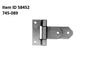 Item ID 58452 , 754-0189 Hinge Strap Flush Mount 3.5" w/Nylon Washers SS/SSTl Polished