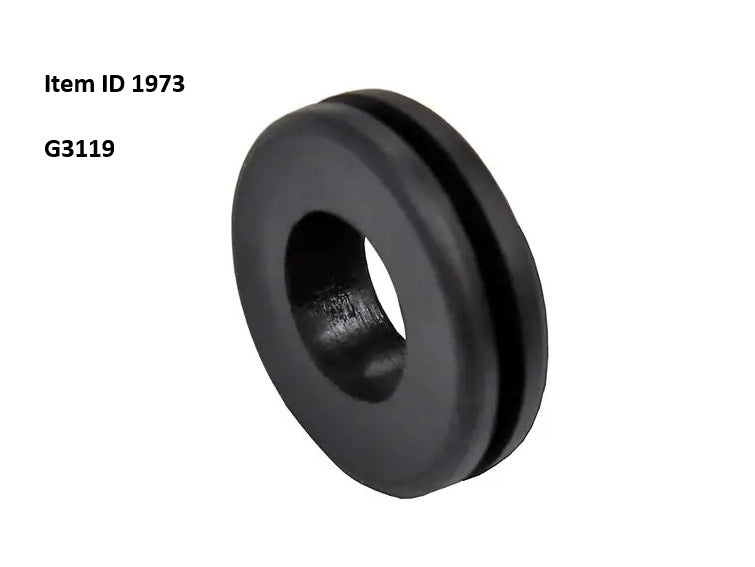 Item ID 1973 , G3119 Grommet Neoprene 1.0 ID X 1.75 OD 0.25 Groove 1.37 Hole Required