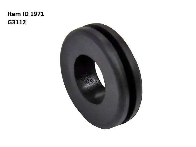 Item ID 1971 , G3112 Grommet Neoprene 0.5 ID X 1.05 of 0.25 Groove 0.8125 Hole Required