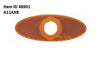 Item ID 48901 , A11AXB  4" Wide Amber Oval Reflector Surface Mount Adhesive Backed for 3/4" Lights