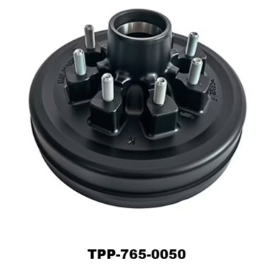Item ID 34557  , TPP-765-0050  ECONOMY Hub-Drum, 8 on 6.5", 9/16" Stud, 7,000 lb, Grease