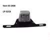 Item ID 2406 , JO4-LP-52CB LIGHT LICENSE PLATE 4.0 X 2.25 REC. SURFACE MOUNT W/ BRACKET CLEAR IMPORT